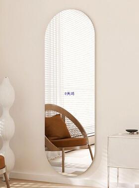 无框面穿衣镜贴柜门壁挂身镜落地镜WIQ家用免打挂墙镜全子贴墙自