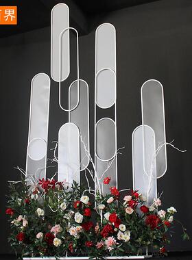 BJ1788百界艺新款C屏婚礼舞台现场布置装饰t台摆件风婚庆道具铁PV