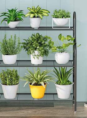 yaaa014简植物约架室内室外物支架3层支金属植角植物架多支架家用