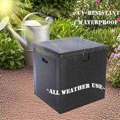 庭加院储物箱80仑抗V大仿编藤U收纳箱YMDK80园艺工具容量收纳箱