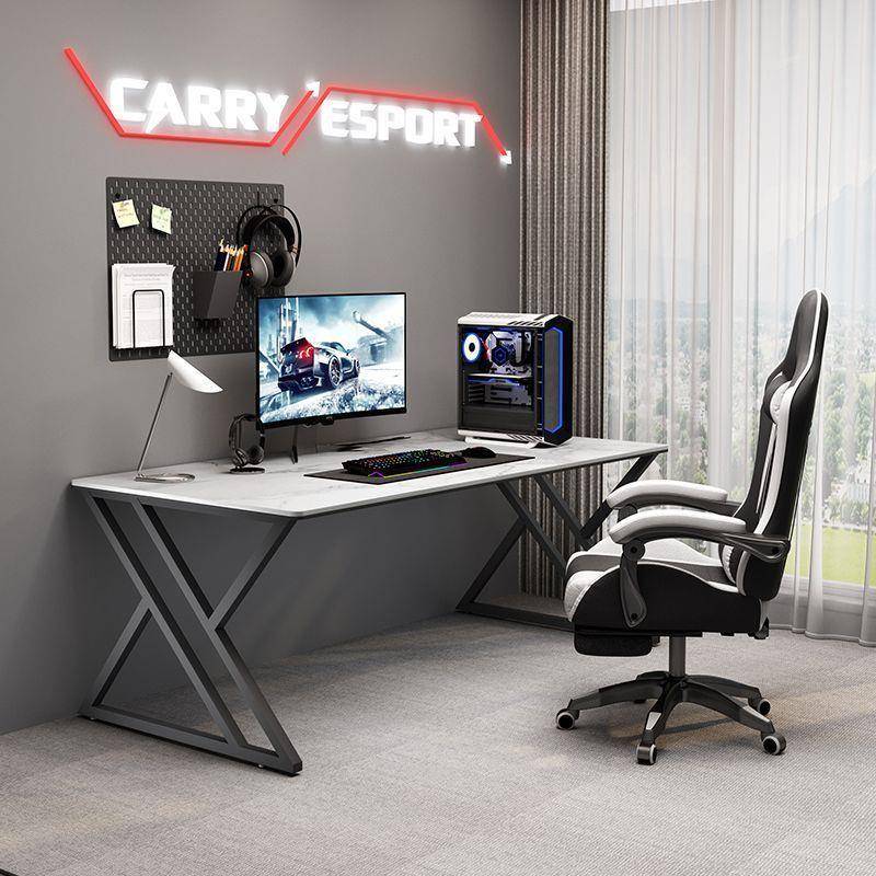 家用公桌电意式办设计师岩板桌脑桌型小户台式卧室学生写字HHX桌