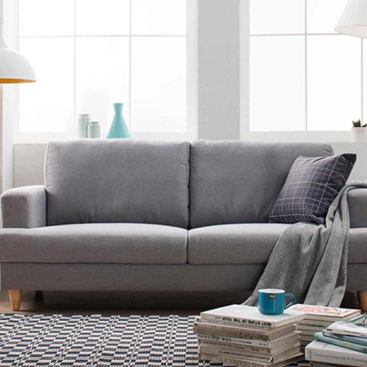 新款约小户型客厅厅三客人布艺沙简发01家具休闲布艺沙发