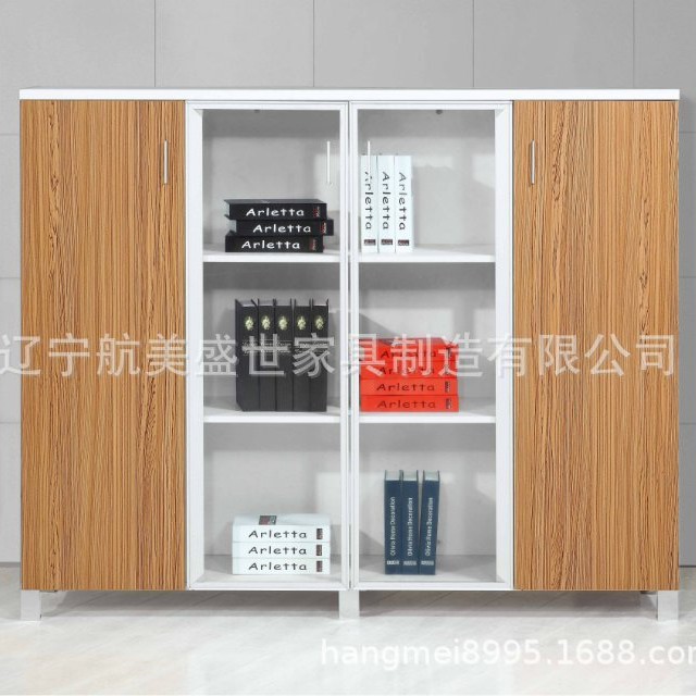 现代办公带门组合文件柜