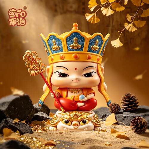 萌佛驾到手办九华山国潮摆件礼物