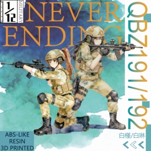 FIGMA配件 微缩1/12比例塑料模型玩具迷你QBZ191QBZ192不可发射