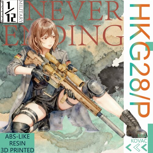 HK417一弹G28微缩模型兵人配件
