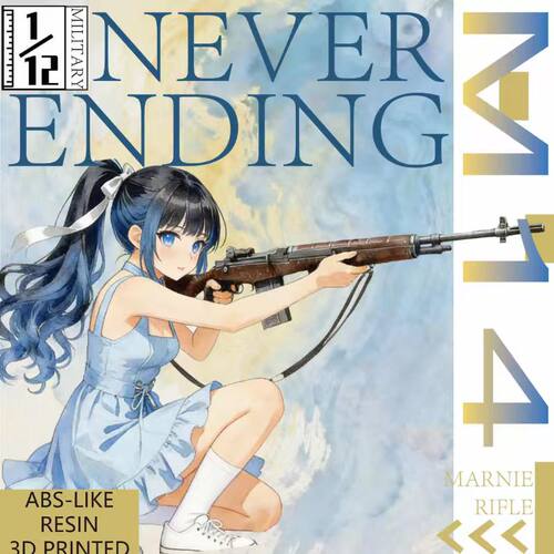 1/12 M14自动步枪第一弹  FIGMA配件 适配6寸兵人 不可发射