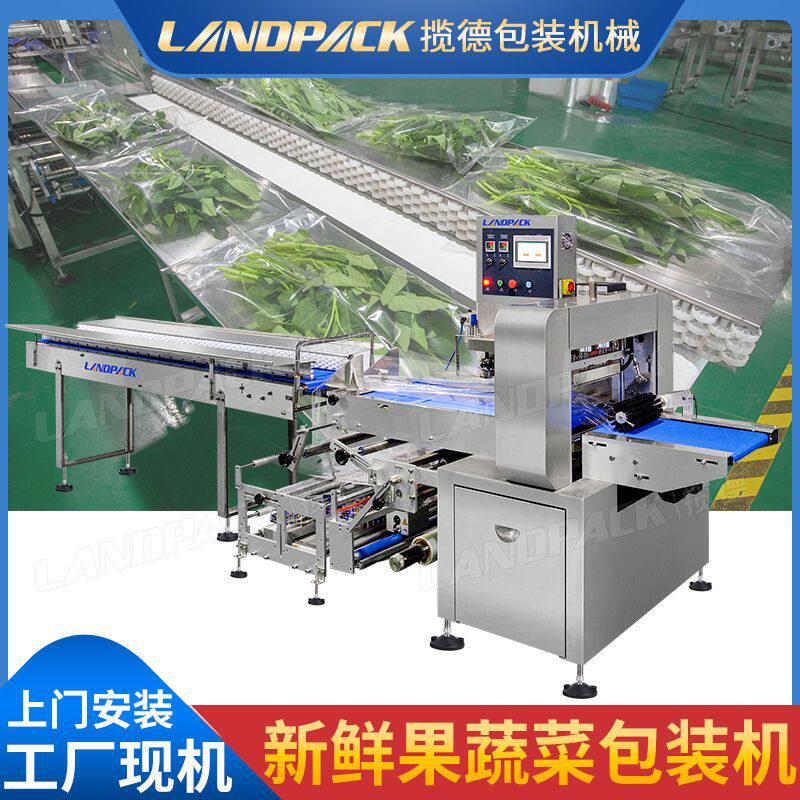 水果蔬菜包装机 全自动叶菜包装机 生鲜团购蔬菜包装机枕式包装机