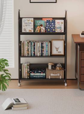 FTX跨境书架落收地物架可移动卧室转角置儿童小书绘本柜纳架阅读
