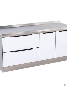 ?不锈DGV钢家用橱柜简易厨房台灶水经盆全钢一体房柜子组装厨济储