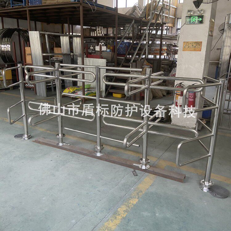 手动旋转进出禁行器 不锈钢十字旋转摆闸机 防止逆行通道旋转门