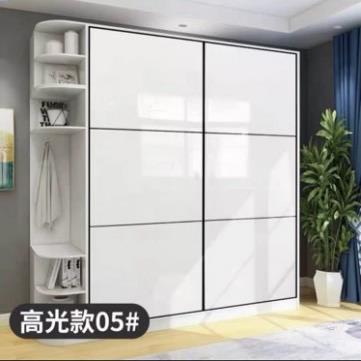 WF7676H6S6高光衣门定制定家用卧室拉推门移门柜高光柜门做简约洋