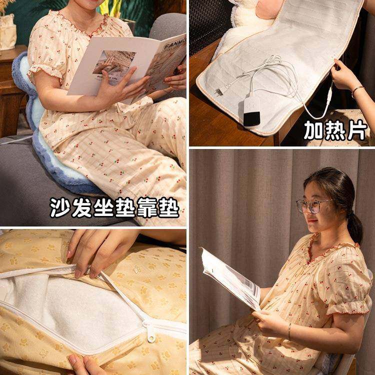 坐垫屁久垫办子公室坐座椅垫F97THHJ9护腰厚靠垫靠背一体学生椅加,居家布艺,沙发套,淘宝优惠券,粉丝福利购,淘宝优惠卷