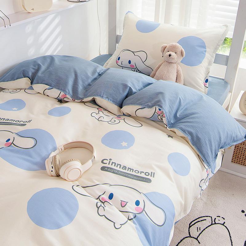 纯棉全棉学生宿床上三件套床笠款99DW-008-10人x舍190单0.m寝室被