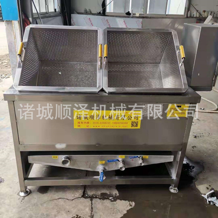 肉串鸡柳油炸机 半自动油水分离油炸机 小型油炸创业设备