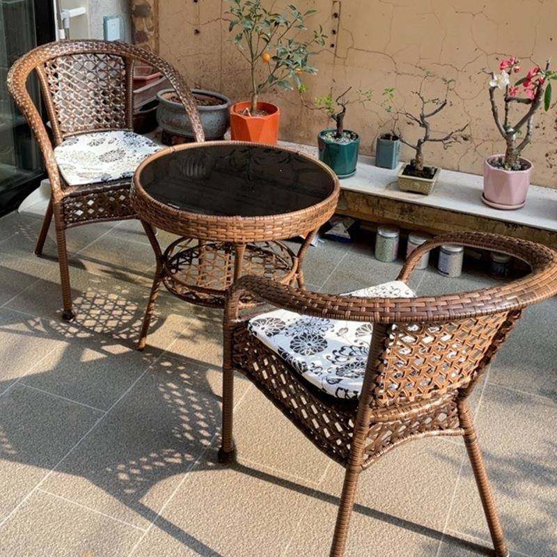 台庭院阳小桌椅藤三套件户外休椅闲茶桌椅室外防水靠背椅组GEH合,电子元器件市场,其它元器件,淘宝优惠券,粉丝福利购,淘宝优惠卷