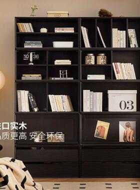 橡QNV木木组电视柜自由组合实格子柜家用客厅餐边柜合储物胶落地