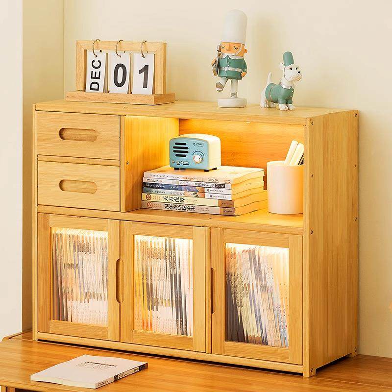 客儿童桌UVF面书架置物架书柜纳书桌上的置物架简易小书架厅书房