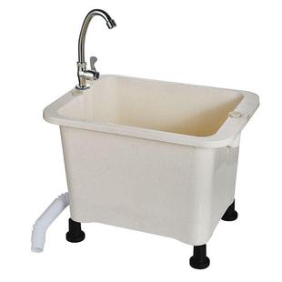 塑料户拖把池带轮一体简家用台外洗手台169盆水易池阳水槽拖地池