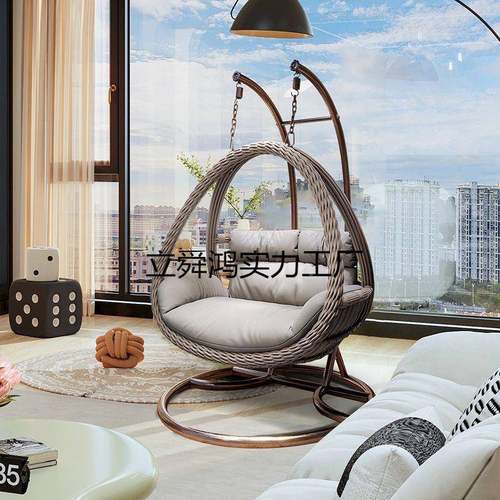 户人外吊篮家用秋千藤床椅懒人鸟沙发单双摇椅室内吊阳台巢吊YJA