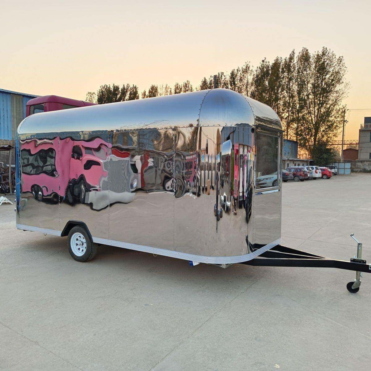 多能房车功镜面移市动37275露营早餐加厚美食新款不锈钢餐车夜烧