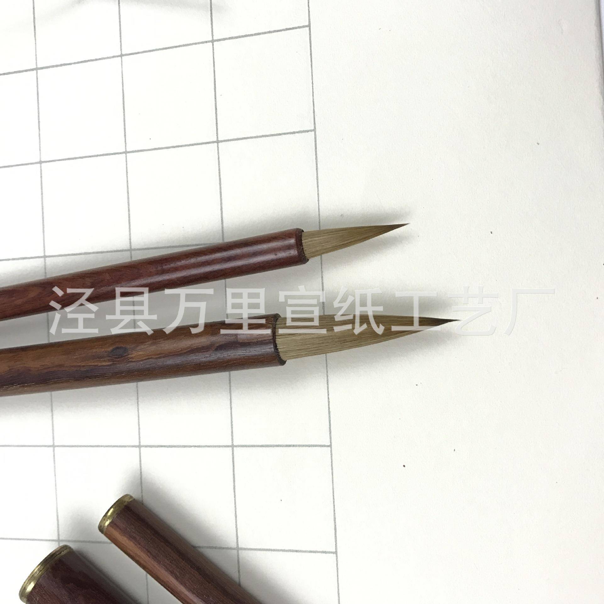徽县宣笔大师制安作小韧楷狼泾毫毛笔性耐用抄VFS经毛笔小楷