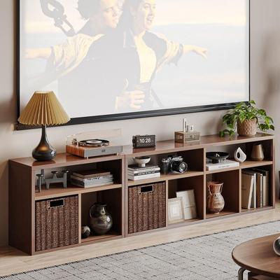 宜搭家居电柜小户型中古风985家具客厅家物用铁艺收纳储一体组视M