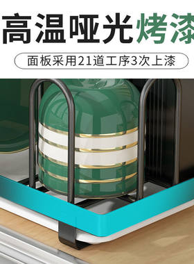 厨房沥水碗架台面放碗筷家用碗碟收D纳架双层晾碗架碗筷碟子置物