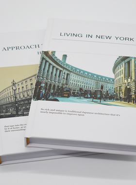 样板间装饰真书简约现代可翻页外文黑色橙色售楼处道具Z书陈列摆