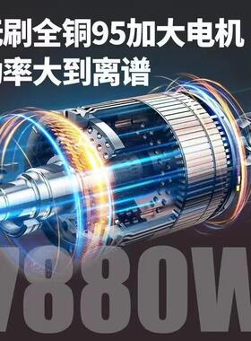 无12199寸刷电链锯电式电木动充工具伐木修枝锯家用工无线修枝锂