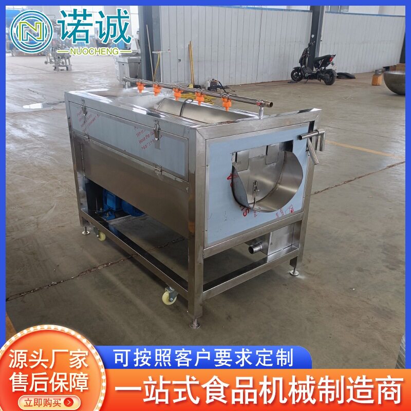 全自动毛辊清洗机海鲜贝壳类去泥清洗机土豆花生去泥清洗设备