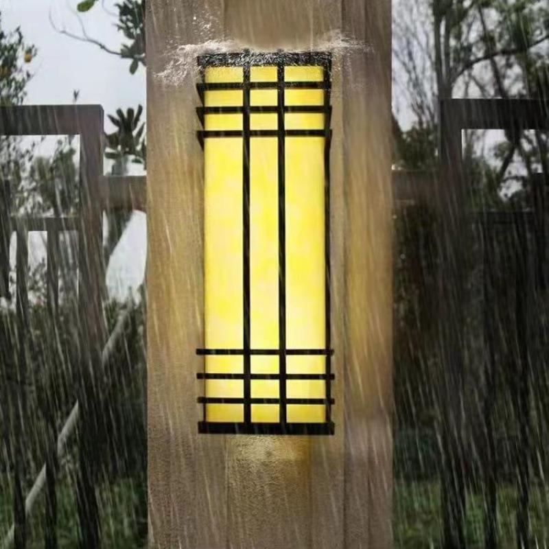 中式户外QHT防水灯壁灯锈庭院壁接电防门别墅大门室外壁灯入户墙