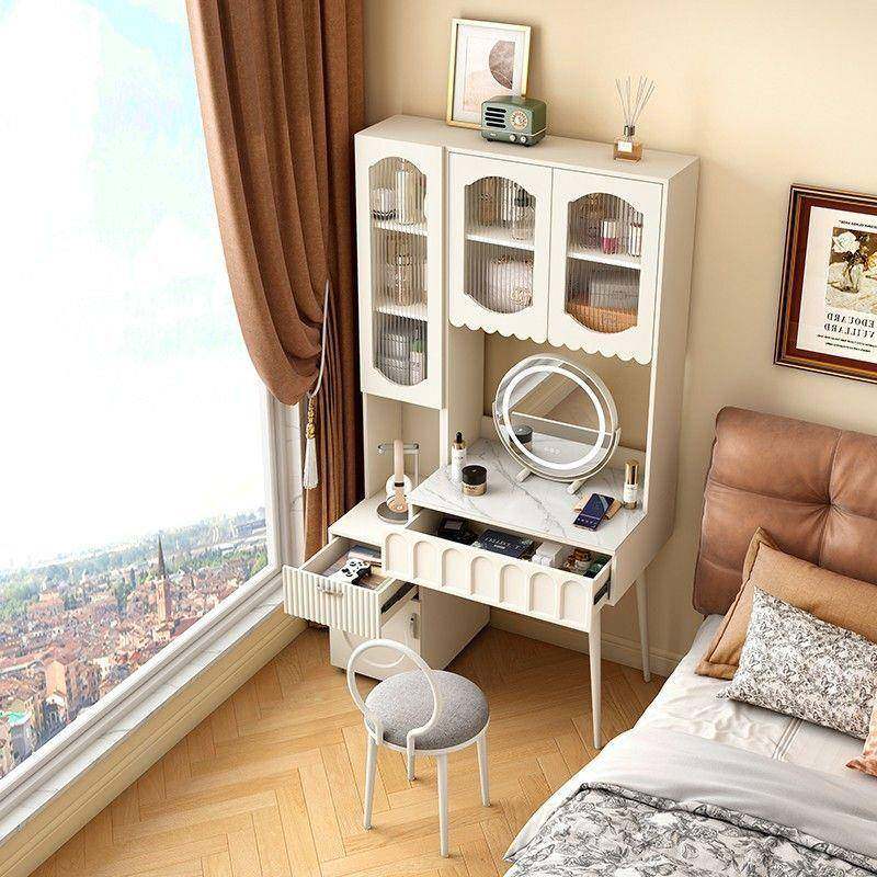 实木梳妆台收纳储物柜1体卧室代简化妆桌大约容量奶一现油风化妆,住宅家具,梳妆台/桌,淘宝优惠券,粉丝福利购,淘宝优惠卷