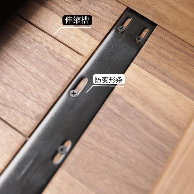 北美黑胡桃实木伸缩餐原CZ-175木折叠桌形长方饭桌桌可加长小型户