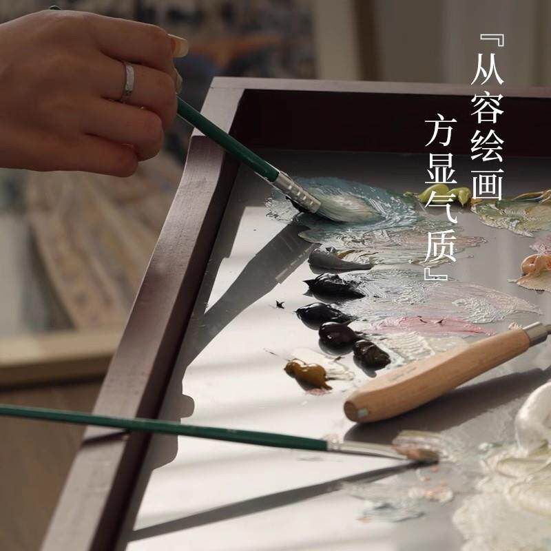 专实木五层油车素描术生NCO用美绘画工作室画美术用品车移动推车