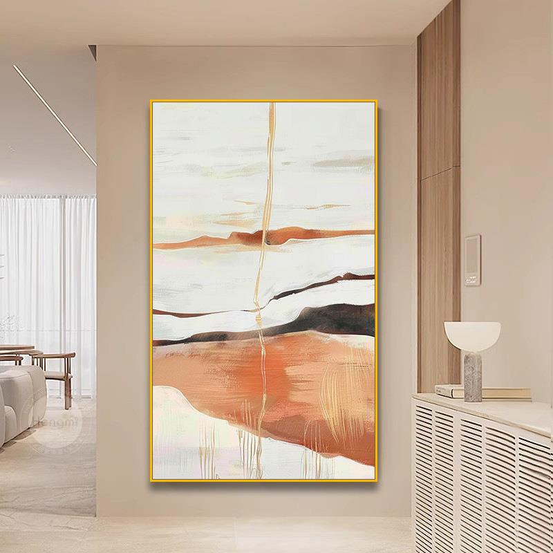 纯手油画客厅玄关过道立体肌绘幅装饰挂画大抽象现SH163简约落地