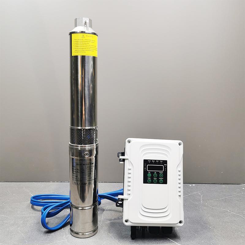 TGX系3太能深井泵光伏无刷水泵统不阳锈钢直流离心寸式太阳能潜水