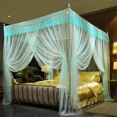 2025新款1用.8m床蚊帐家支架落地文帐加加厚密1.米NHL5床公主风蚊