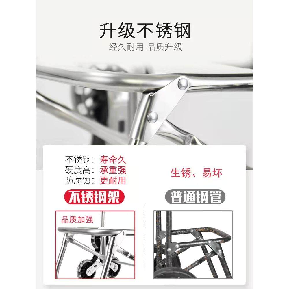 2U8便K携购物爬楼梯买菜车拉车家可折叠轻便手拉用DBO杆拖车老人