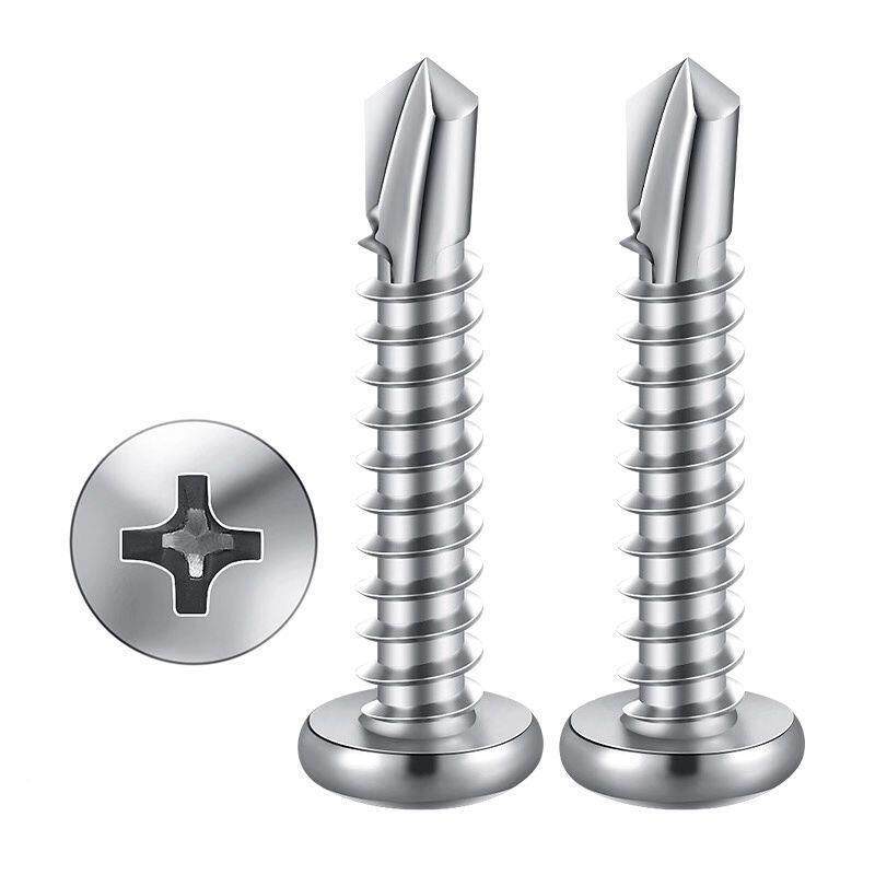 整箱41燕0圆头不十盘头锈钢钻尾字螺丝自攻自DVY钻门窗彩钢/尾钉