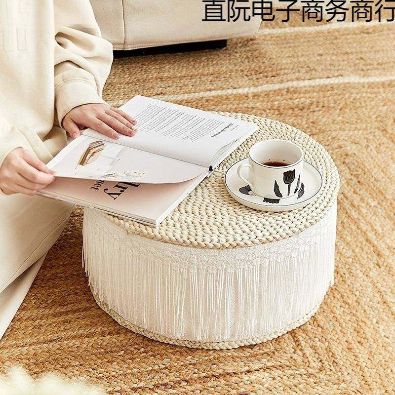 草编蒲团客垫地上家用圆形加厚阳台地板约厅直阮电子坐墩简榻榻坐,居家布艺,美臀垫/保健坐垫,淘宝优惠券,粉丝福利购,淘宝优惠卷