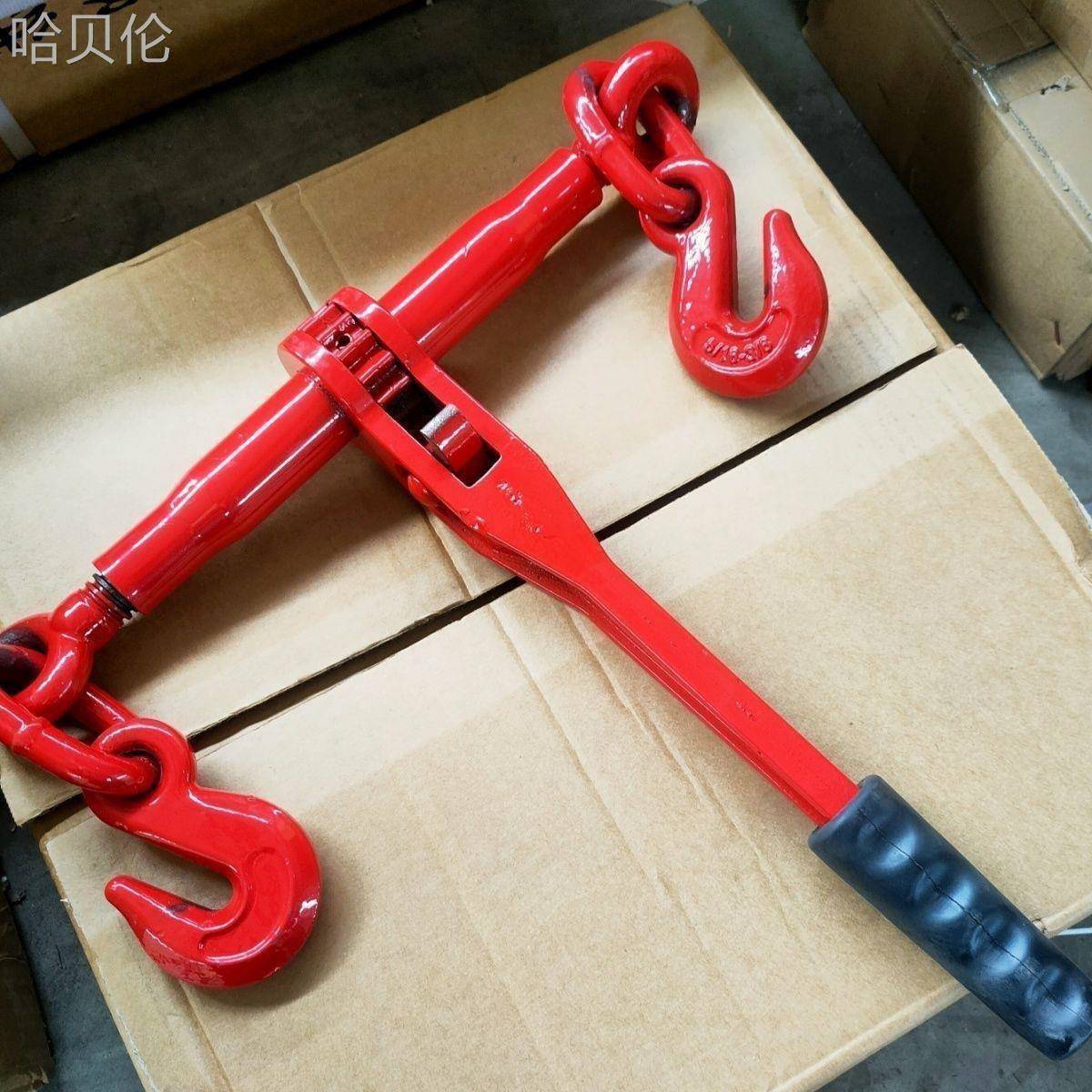 器牵引链条捆MQI车双钩器拉紧捆绑链条固定紧链器器紧线棘运轮输
