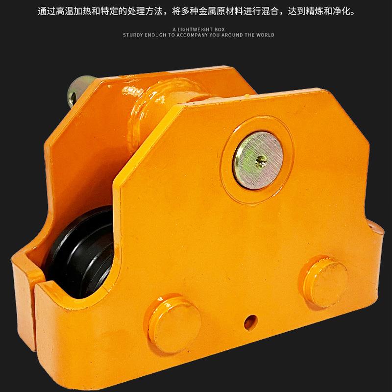 5环链电动葫芦推0.5GEG吨1t2T3T吨行吊移动车手动工字钢行手跑车