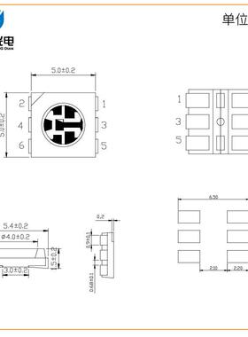 5050黑面GB珠0.2Wrg外RFQb灯灯珠三合一R贴片户亮化光源防水防潮