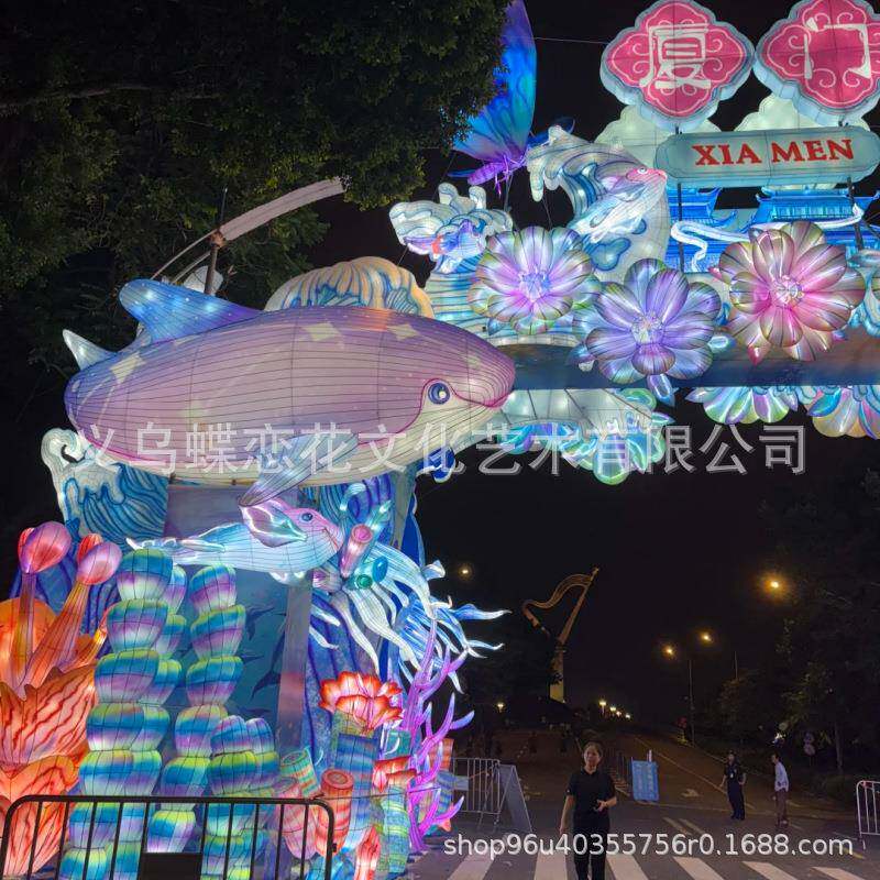 户外文观旅景亮生产卡mjj20251通动物花灯生产厂家中秋元宵节化大