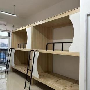 公寓床上下铺YC-02太空舱低包柜床双层床成年员工宿全舍学生床下