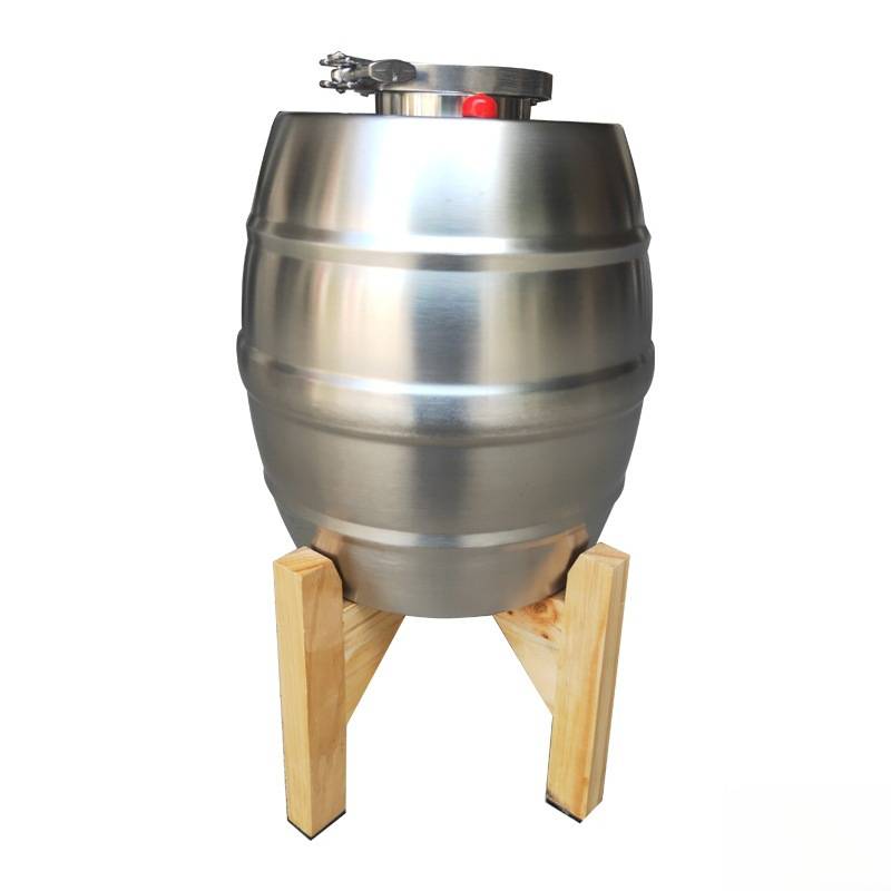 酒桶桶密封家用酒罐椭圆形5L304不锈钢龙头带加厚商用酿酒储存罐