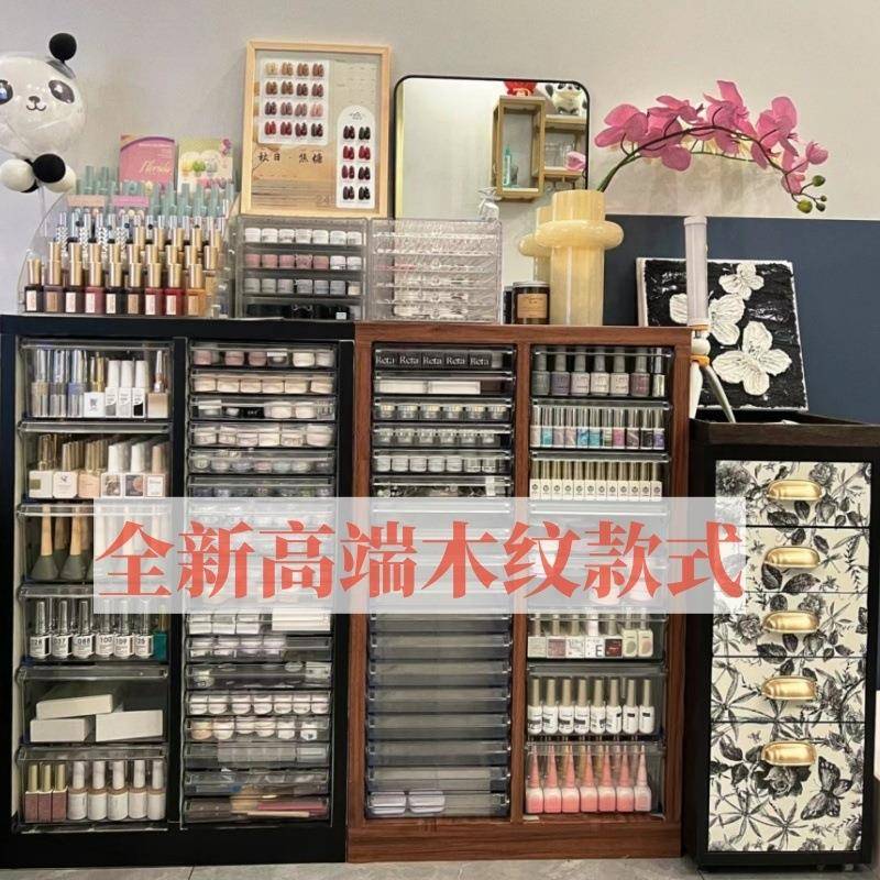 QEPA4美甲收甲油柜抽屉式储柜烘焙物模具纳资胶料柜财务票据柜布