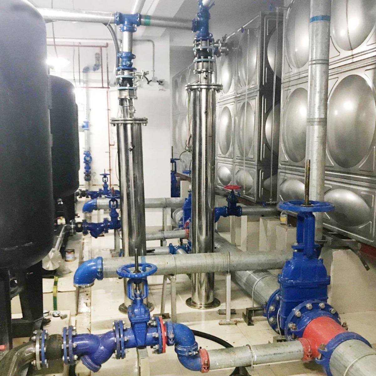 全厂不锈次钢静音管中泵小区泵二供水改造增压节能改造管LBM中家