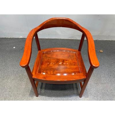 TPJ巴花椅子花梨帽木榫卯实木人椅办公椅师原木配套椅主官圈椅太